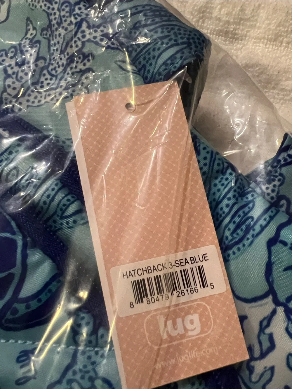 Lug Hatchback 3  Sea Life Blue Backpack NWT